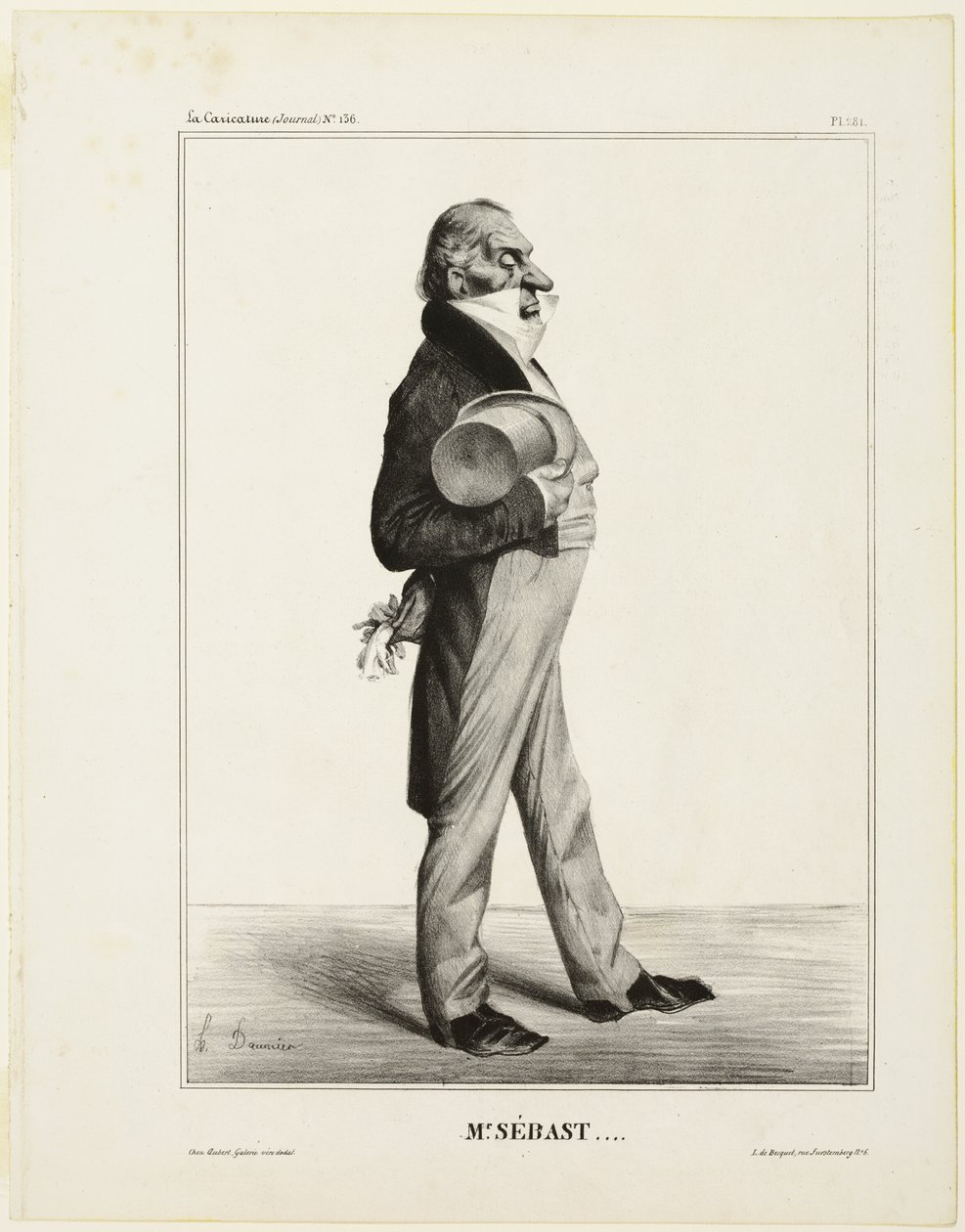 Sr. Sébast ...., chapa 281 de Cartooning Celebrities de Honoré Victorin Daumier