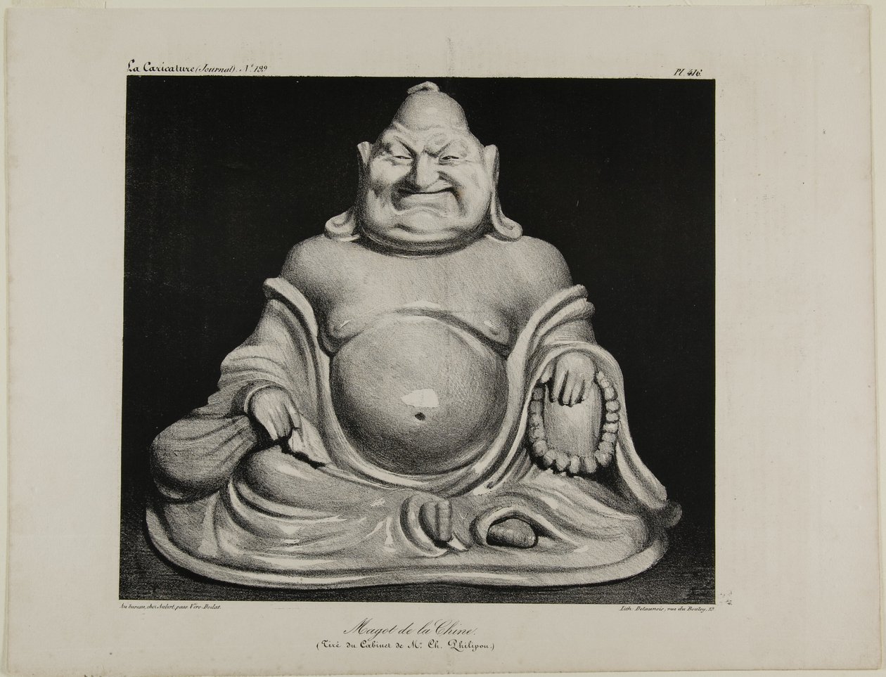Figura de porcelana da China (retirada da coleção privada do Sr. Charles Philipon), prato 416 de Honoré Victorin Daumier