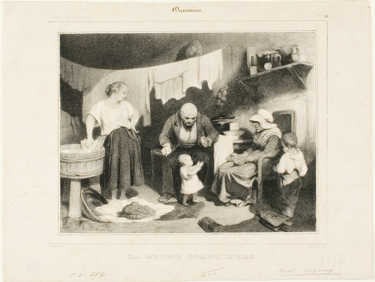 A Boa Avó, placa 55 de Honoré Victorin Daumier