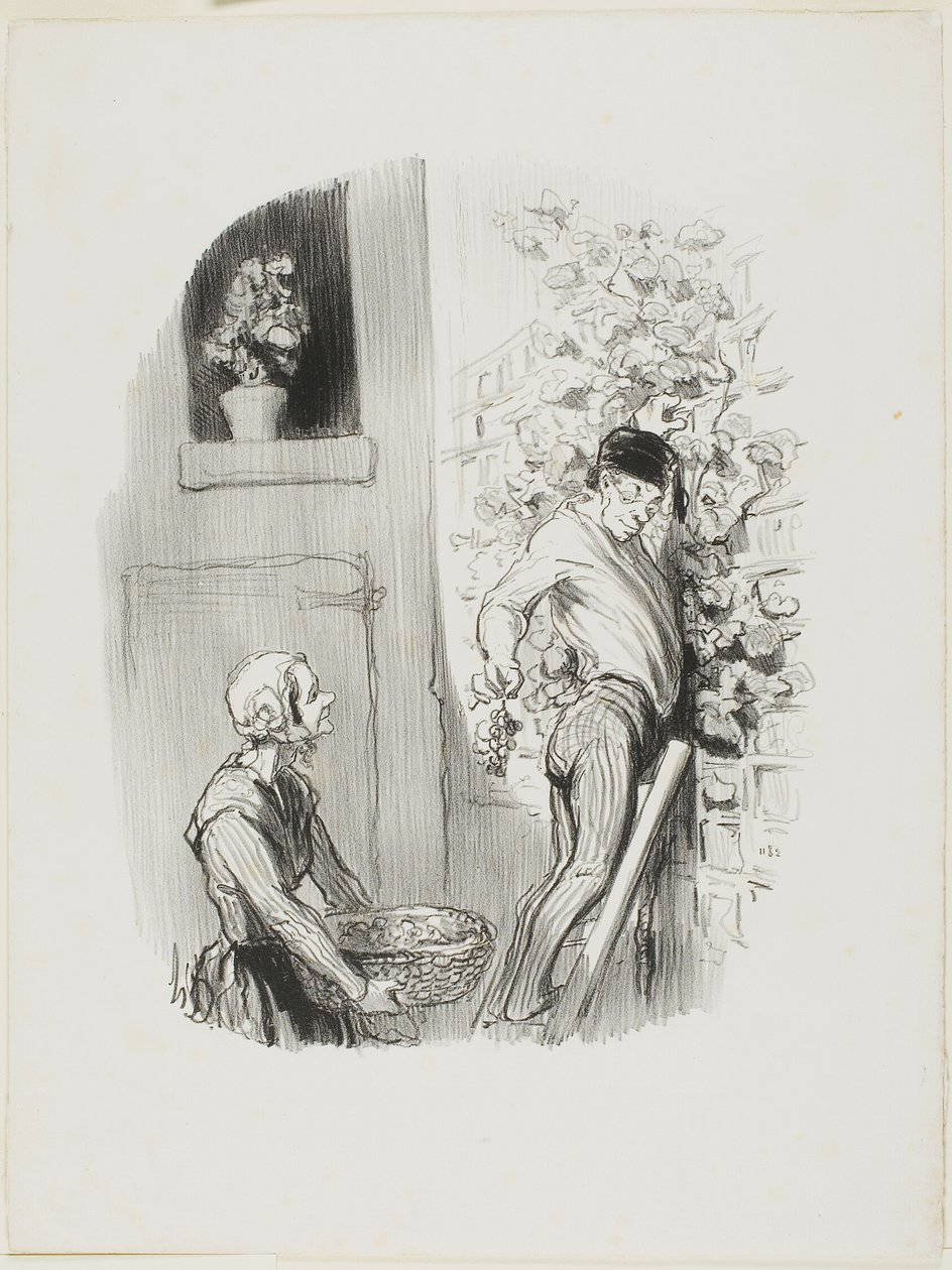 O vindimador, de Les Bons Bourgeois de Honoré Victorin Daumier