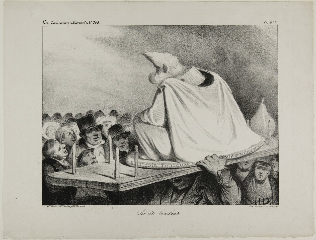 A cabeça solta, placa 427 de Honoré Victorin Daumier