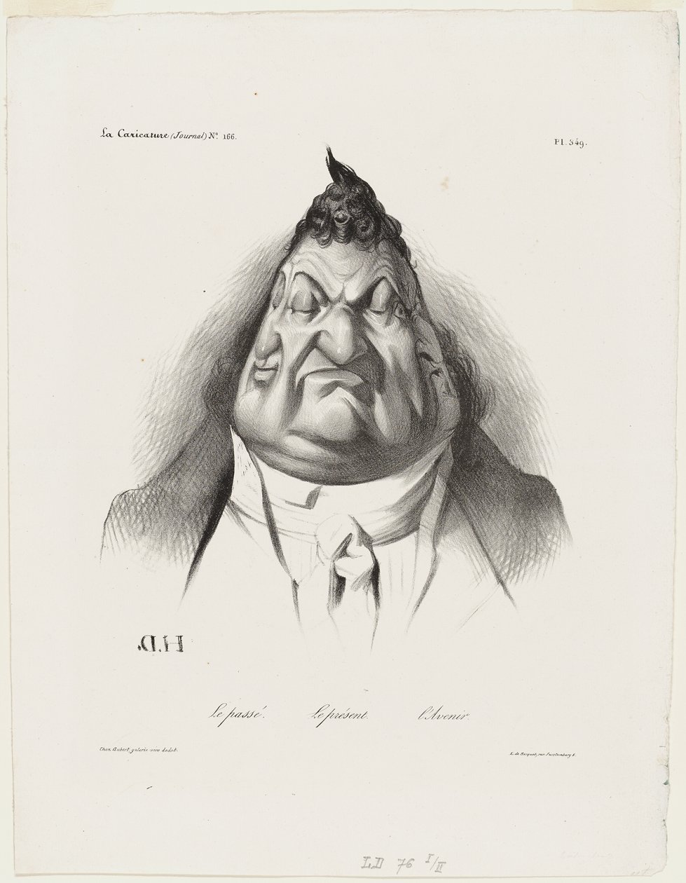 O passado, o presente, o futuro, placa 349 de Honoré Victorin Daumier