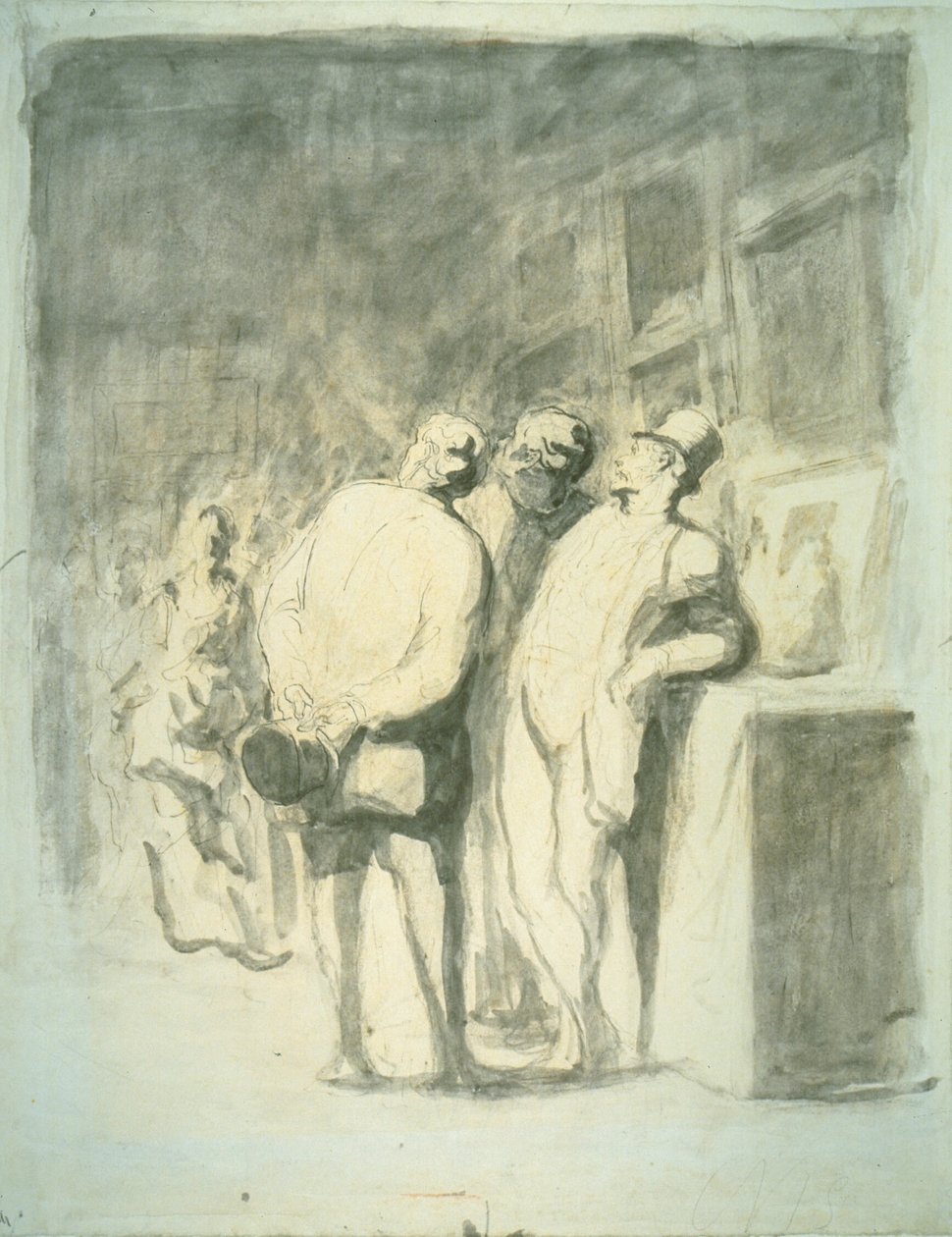 Os três conhecedores de Honoré Victorin Daumier