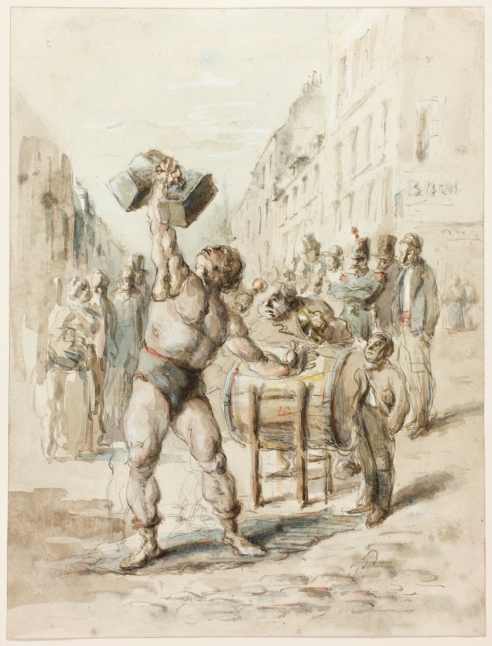 O levantador de pesos de Honoré Victorin Daumier