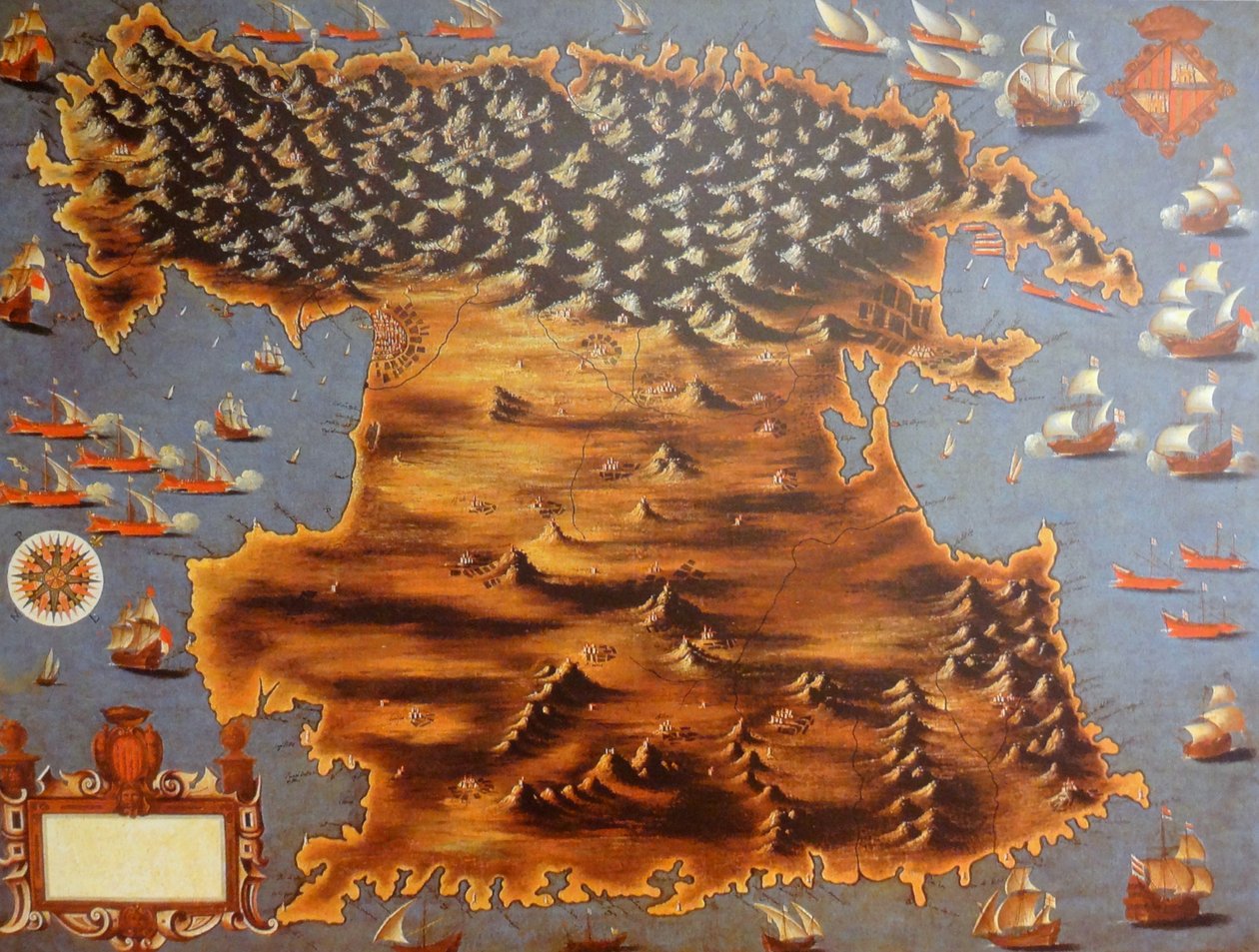 Mapa da ilha de Maiorca de Honorat Massot
