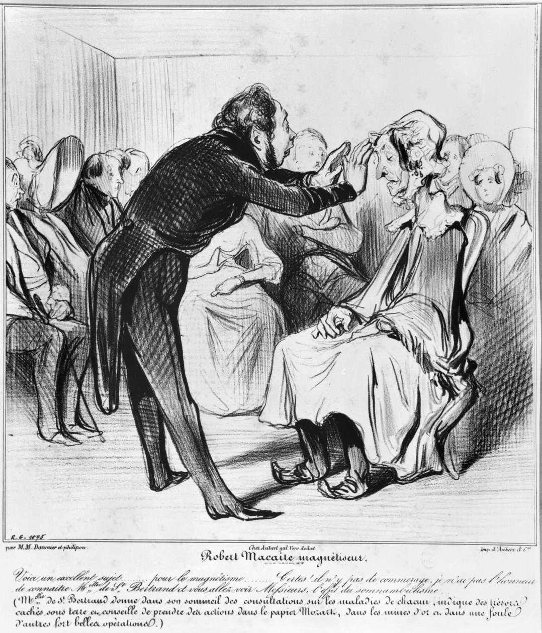 Robert Macaire hipnotizando de Honoré Daumier
