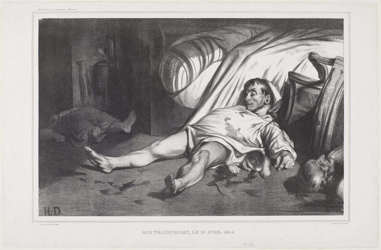 Rue Transnonain, 15 de abril de 1834, 1834 de Honoré Daumier