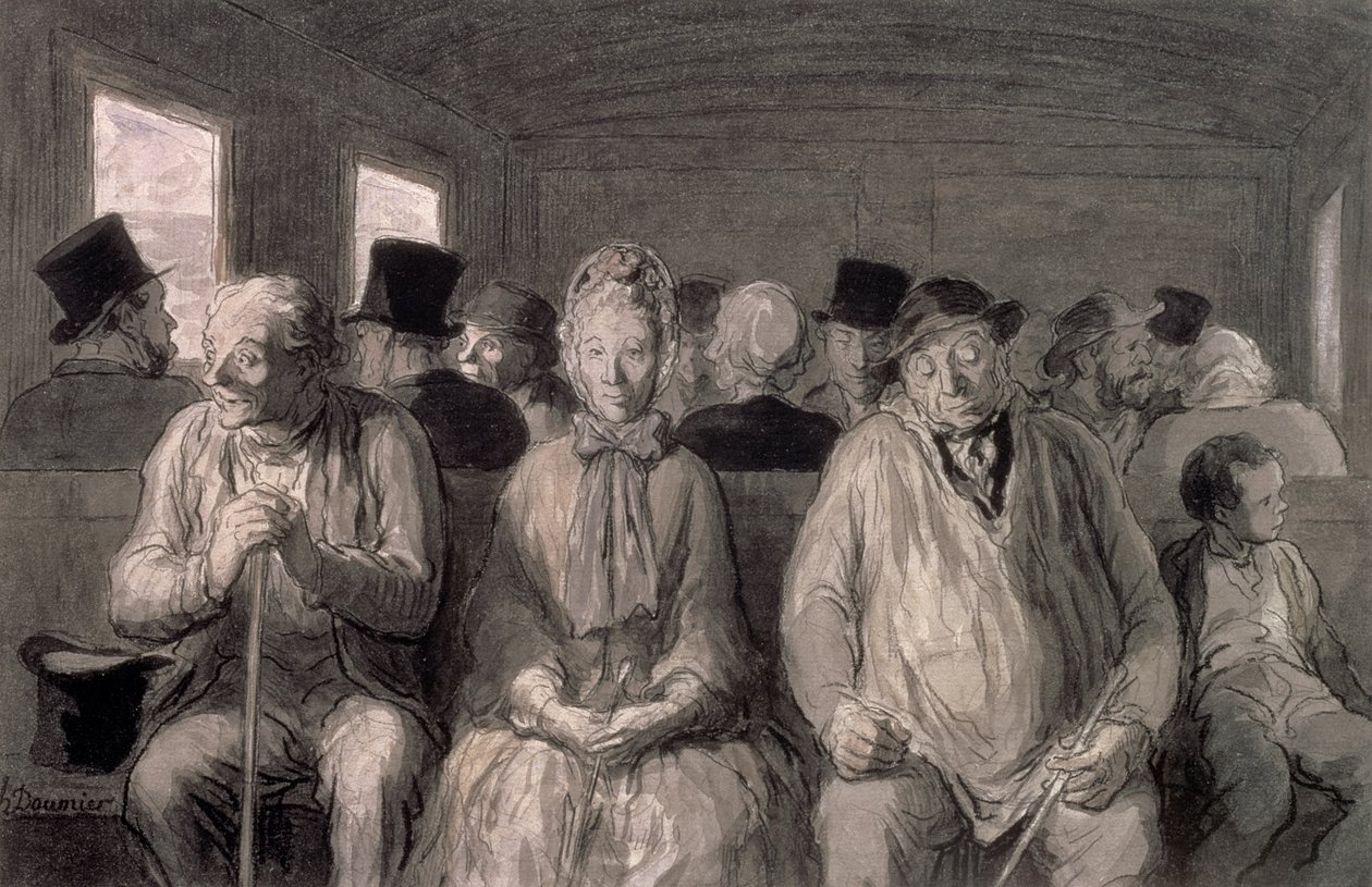 A carruagem de terceira classe de Honoré Daumier