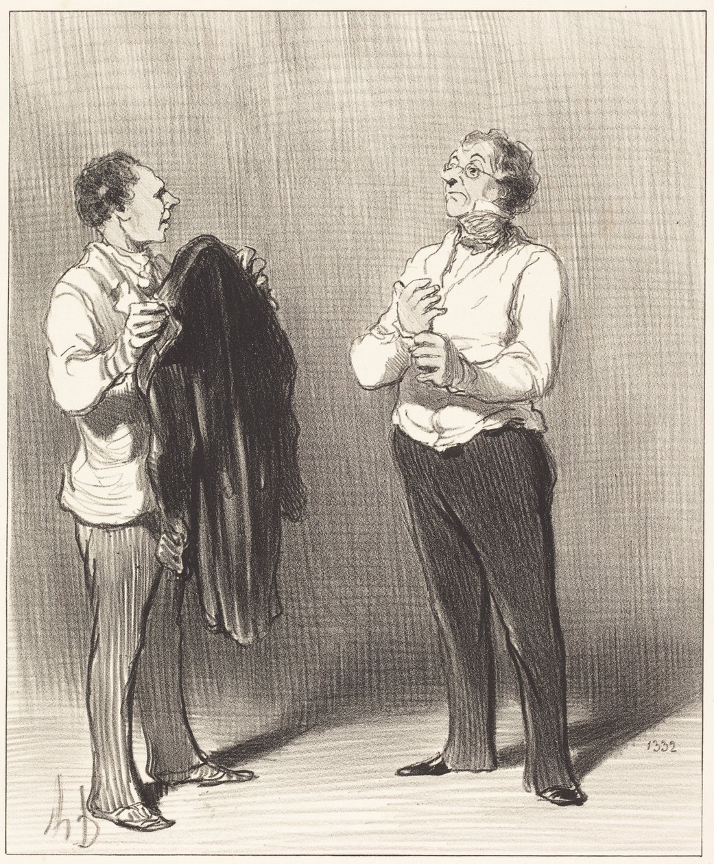 (O criado) - O senhor faria bem... de Honoré Daumier