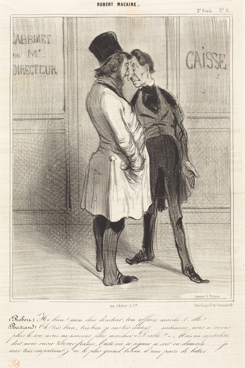 (Robert) Bem, meu caro diretor... de Honoré Daumier