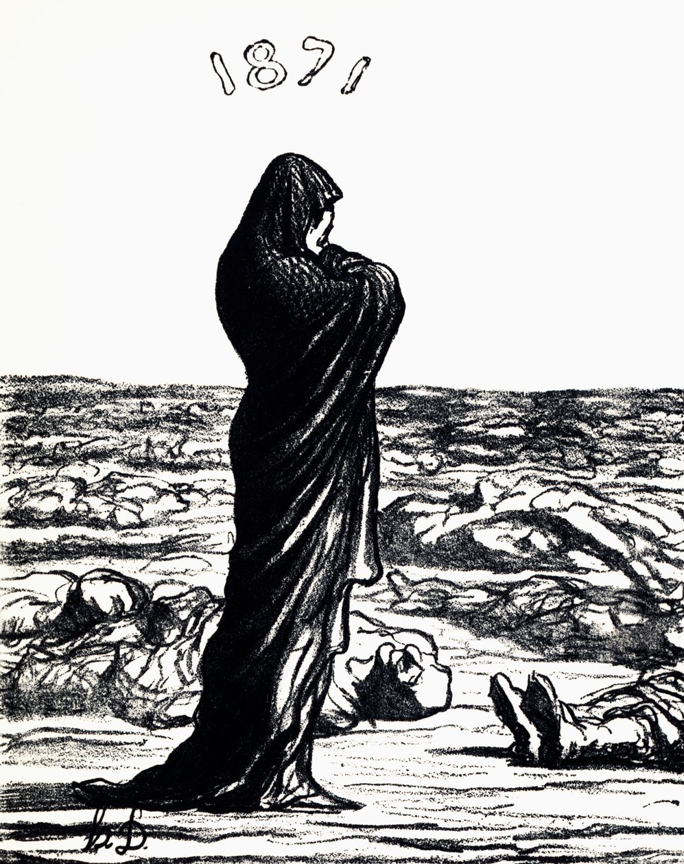 1871, Alegoria (litho) de Honoré Daumier