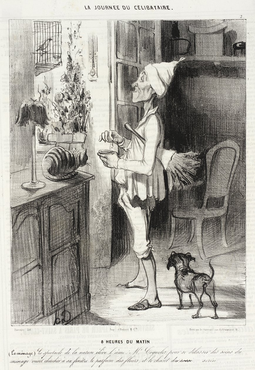 8 horas da manhã de Honoré Daumier
