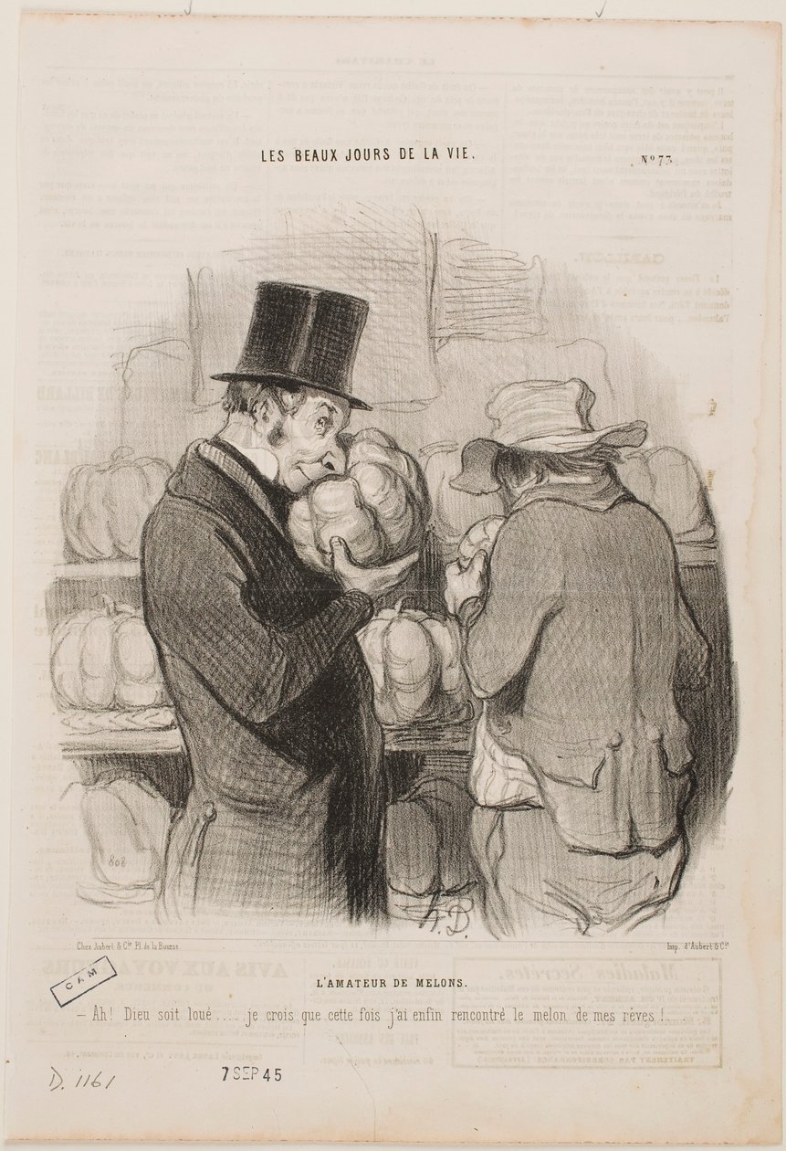 Um conhecedor de melões de Honoré Daumier