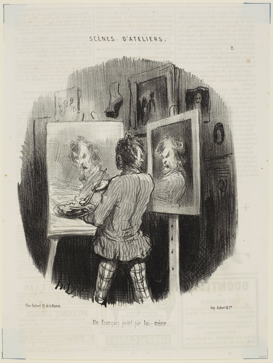 Um francês retratado por si próprio de Honoré Daumier