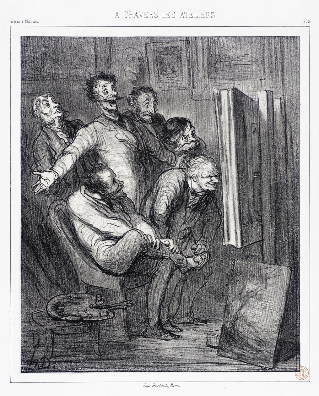 Através das oficinas de Honoré Daumier
