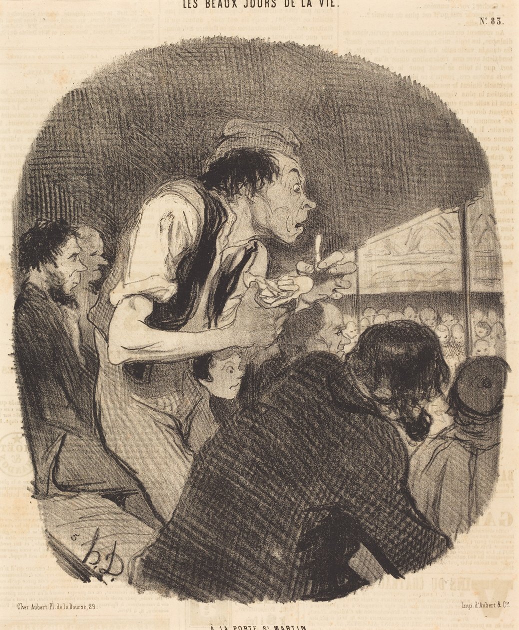 Na Porte Saint-Martin de Honoré Daumier
