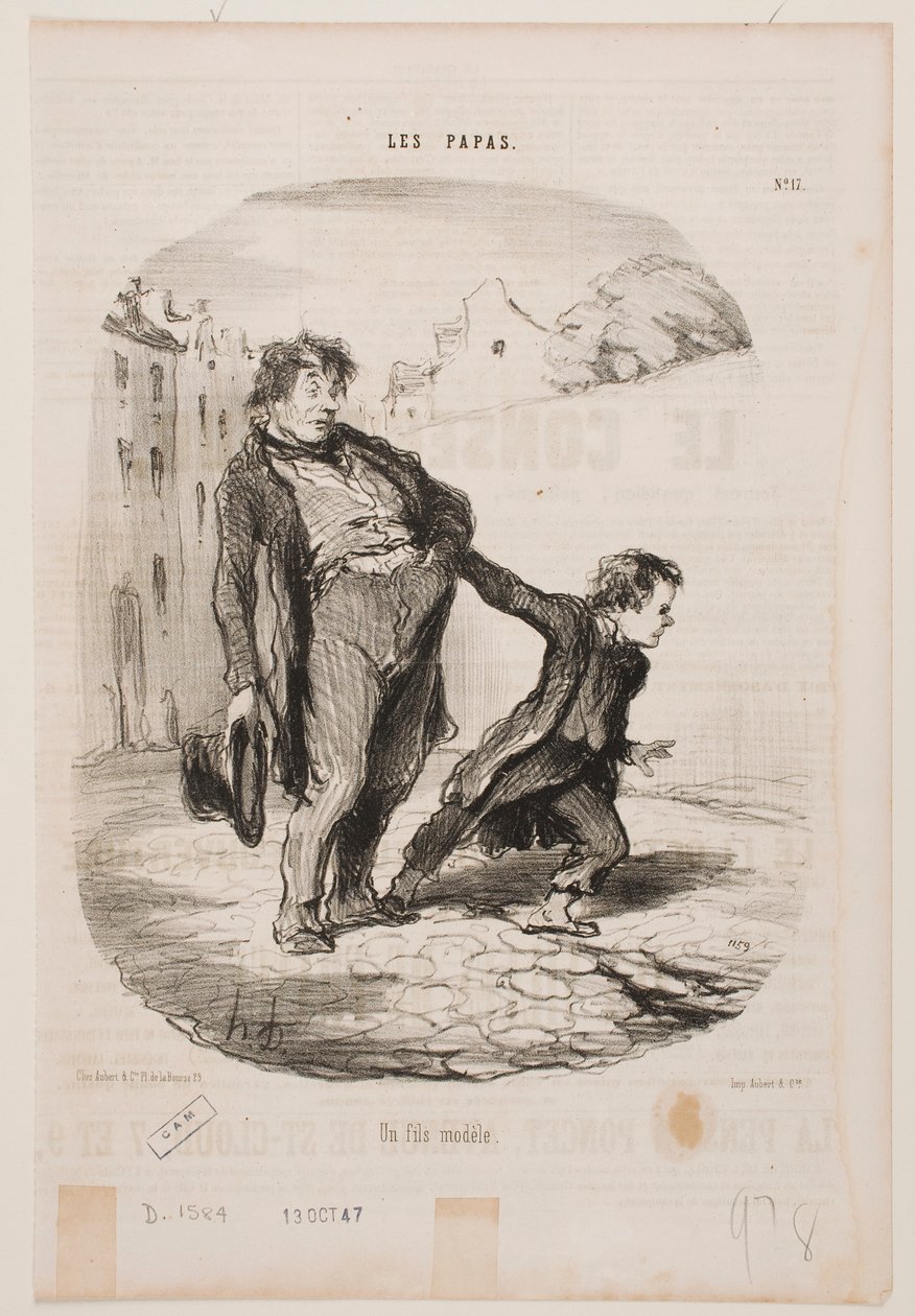 Um modelo de filho de Honoré Daumier