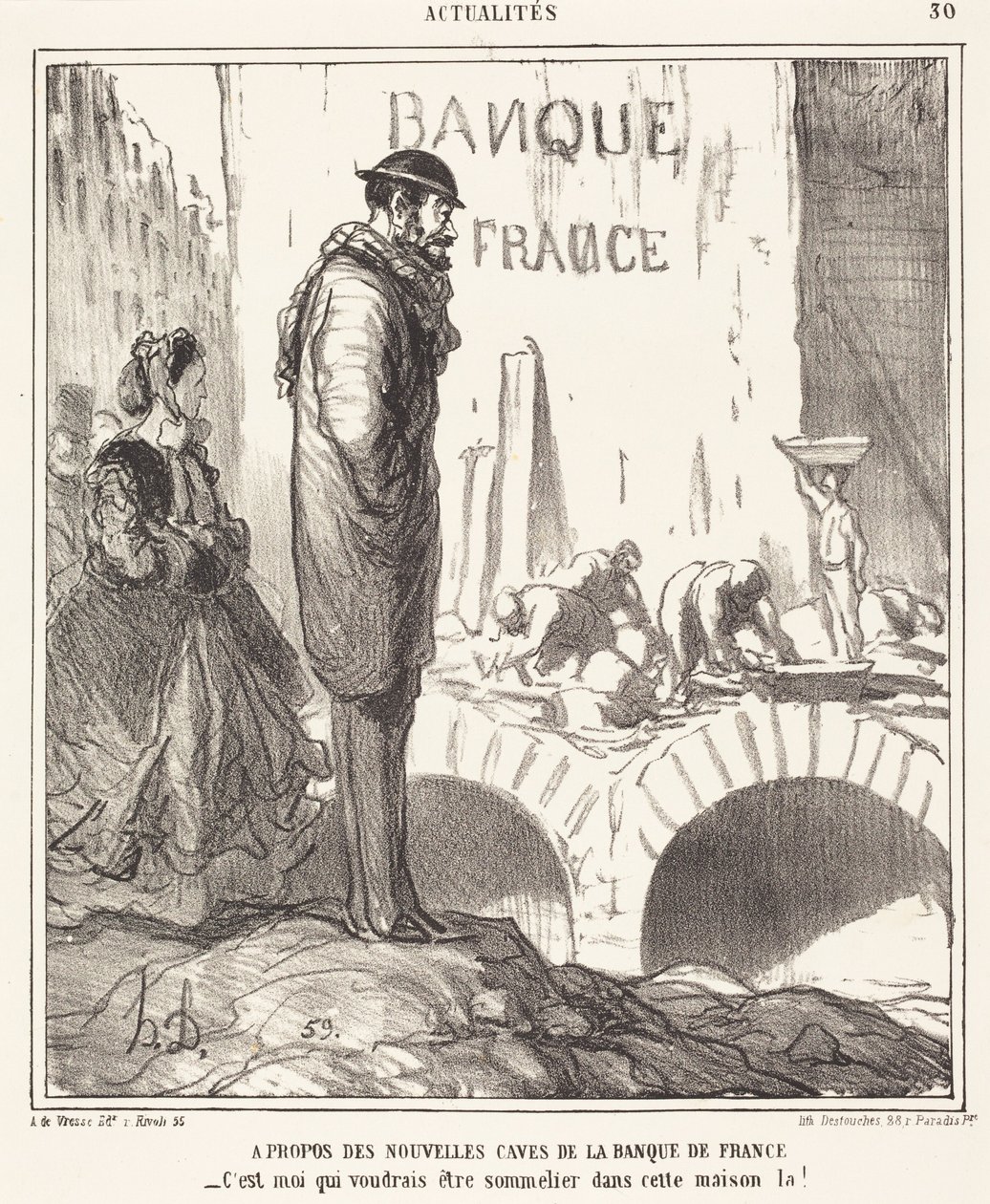 A propósito das ... caves da Banque de France de Honoré Daumier