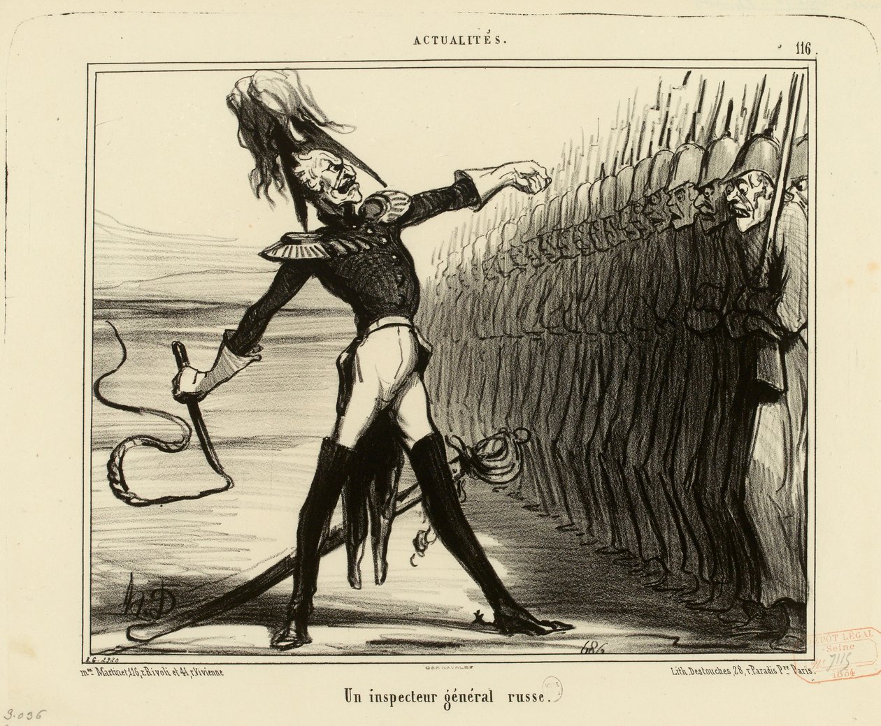 Actualidades n.º 116: Um inspector-geral russo de Honoré Daumier