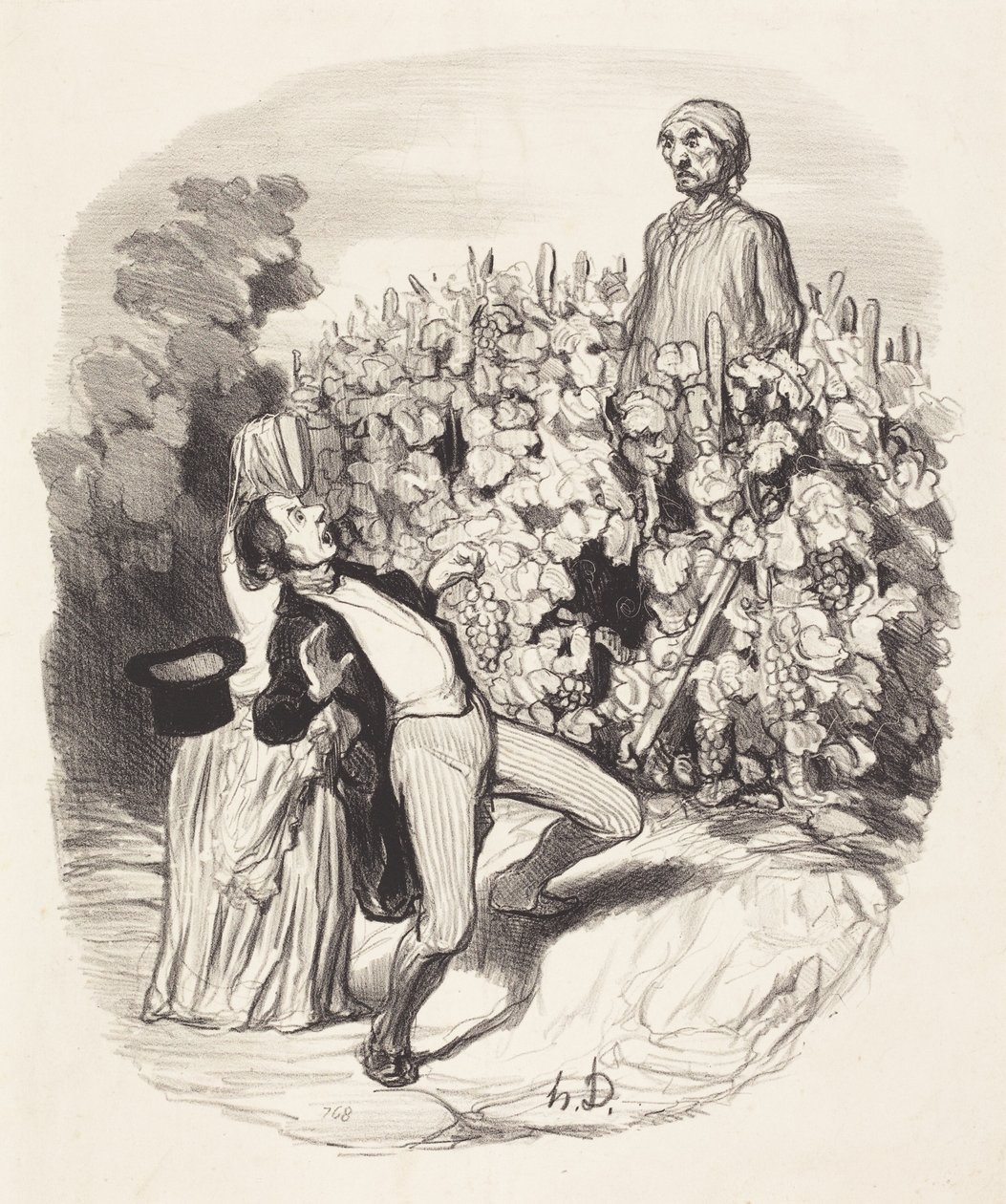 Ah! Caramba, creio que estamos apanhados! de Honoré Daumier