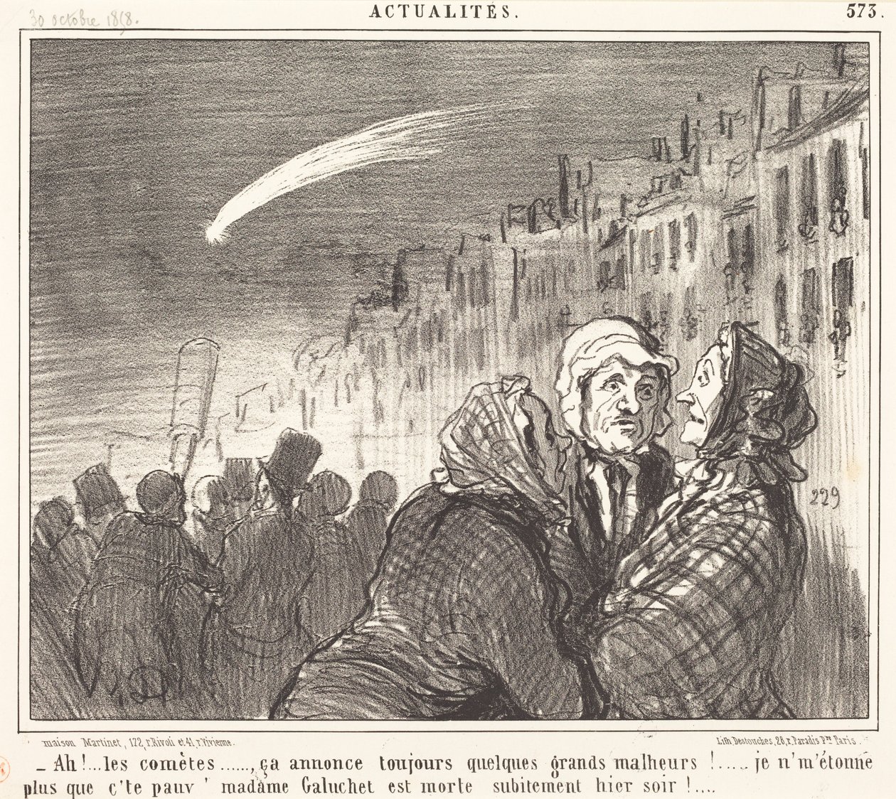 Ah!... os cometas... de Honoré Daumier