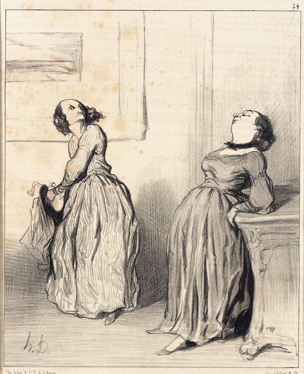 Ah! Acha que o meu último romance não é bem... de Honoré Daumier