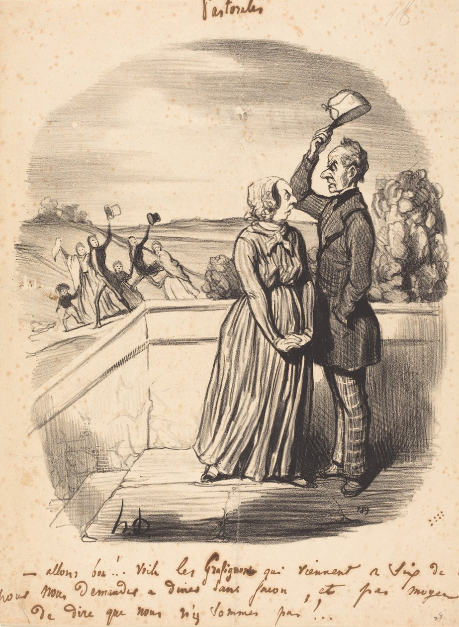 Bem, lá vamos nós!... Aí estão os rabiscos... de Honoré Daumier