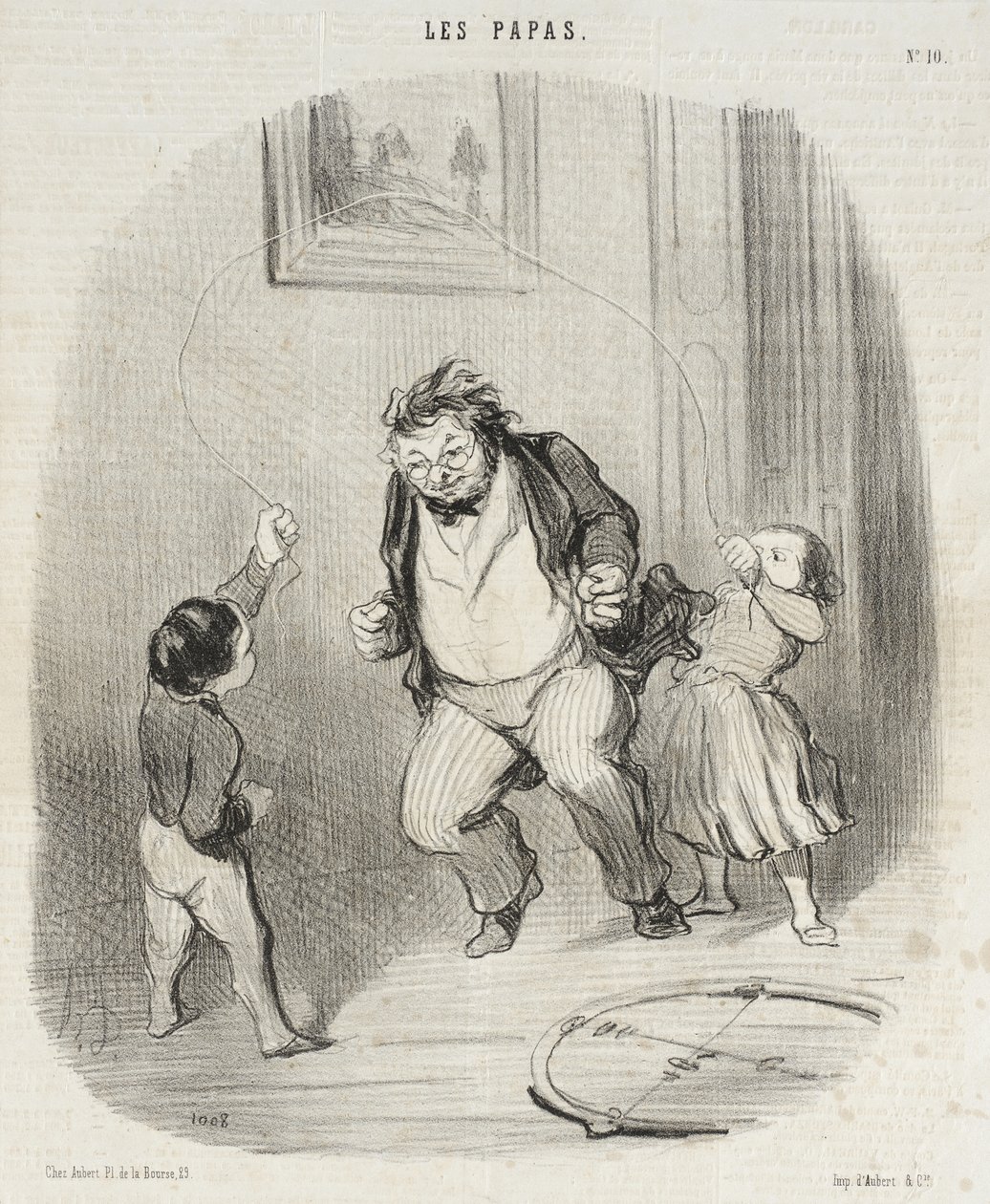 Vá lá, papá... mais... trinta e duas voltas! de Honoré Daumier