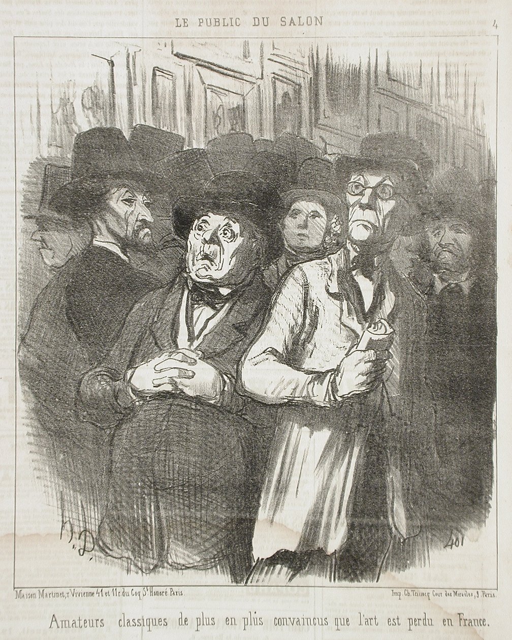 Amadores clássicos... convencidos... de Honoré Daumier