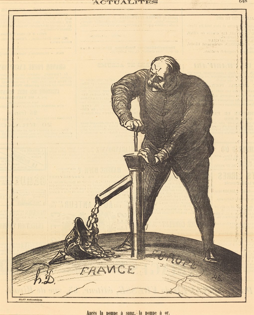 Depois da bomba de sangue, a bomba de ouro de Honoré Daumier