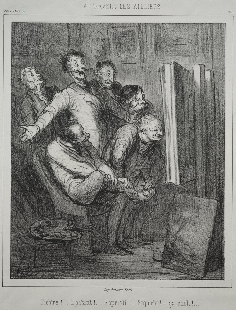 Através dos estúdios de Honoré Daumier
