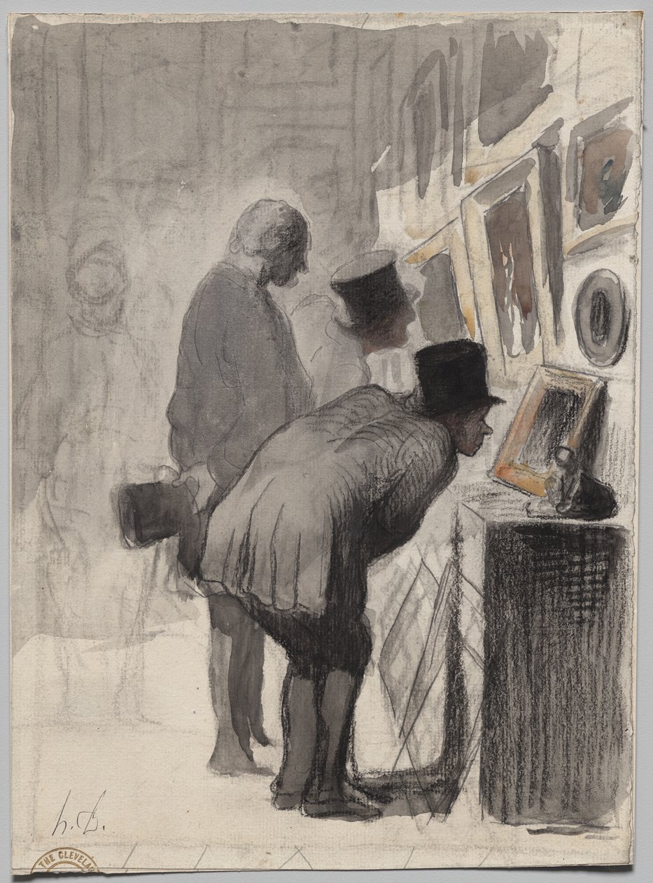 Amantes da arte de Honoré Daumier