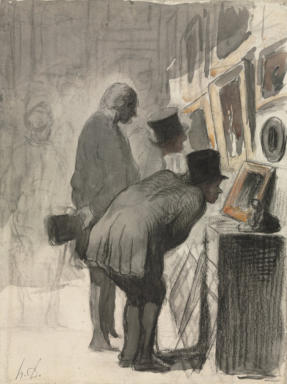 Amantes de arte, 1863-69 de Honoré Daumier