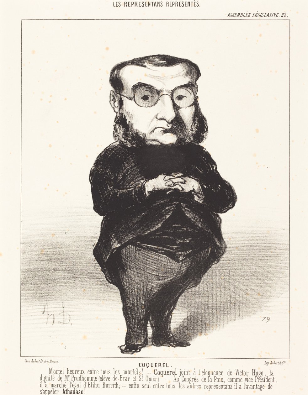 Ath. L. Charles Coquerel de Honoré Daumier
