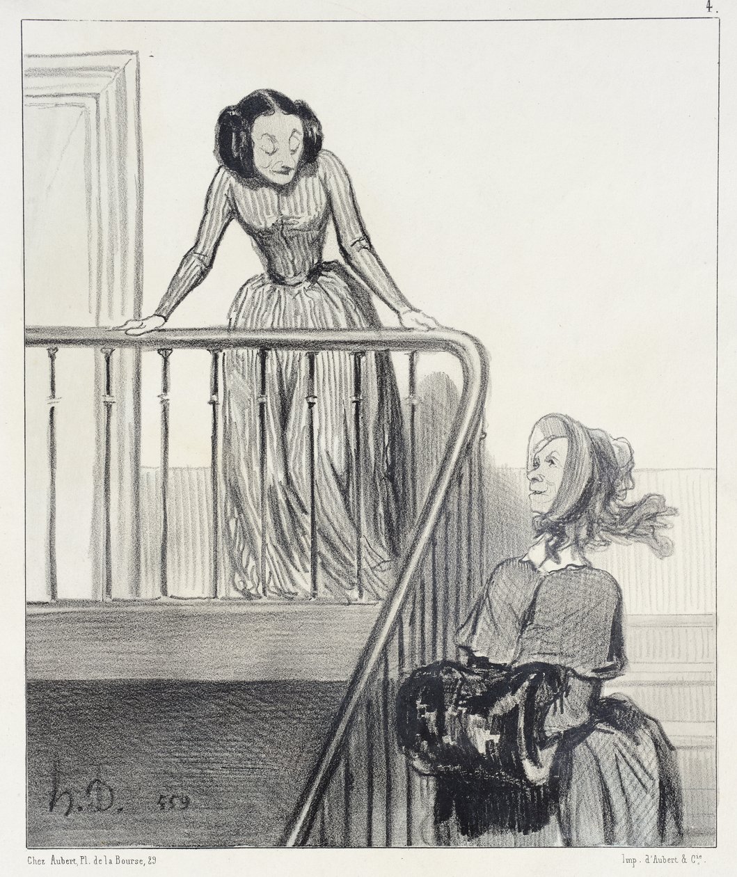 Adeus, Ofélia!... de Honoré Daumier