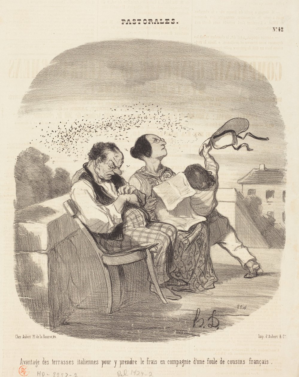 Vantagens dos terraços italianos... de Honoré Daumier