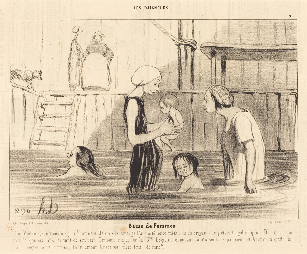Banhos de mulheres de Honoré Daumier