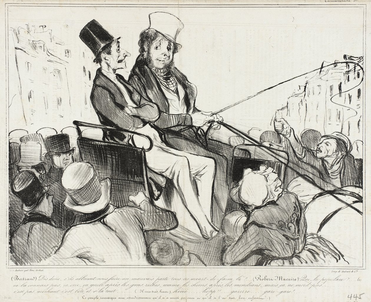 Bertrand, diz lá, e se eles nos fossem fazer... de Honoré Daumier
