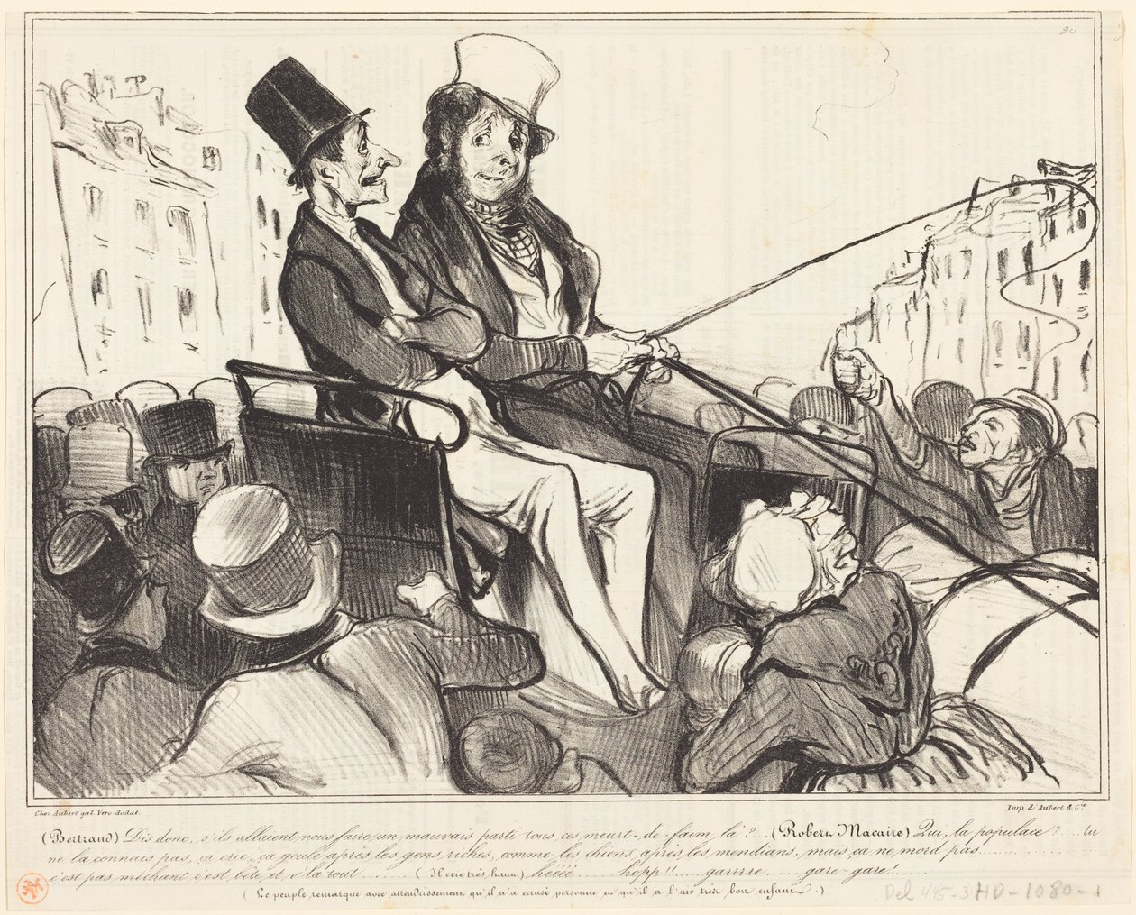 Bertrand, diz lá, e se nos fossem fazer... de Honoré Daumier