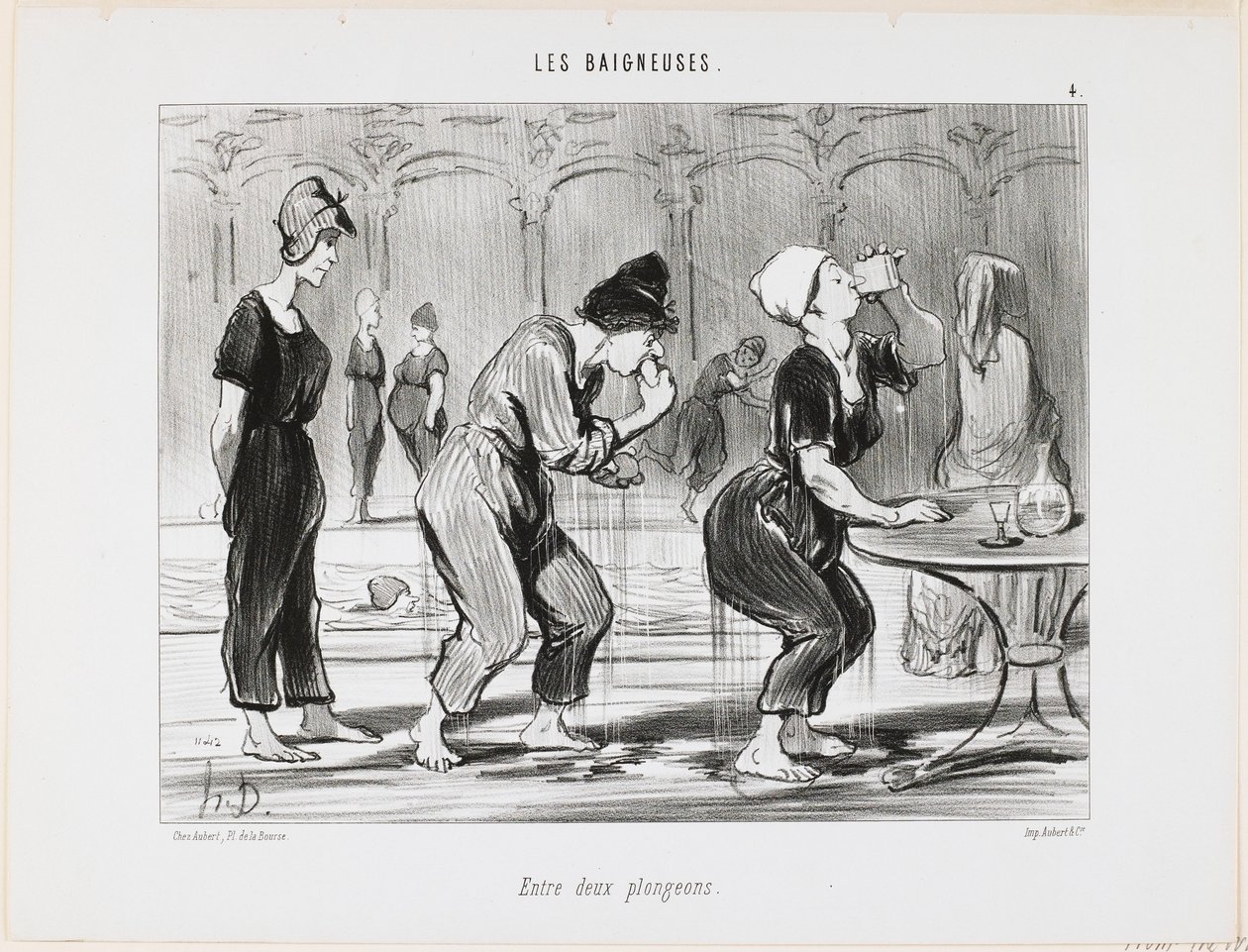 Entre dois banhos de Honoré Daumier