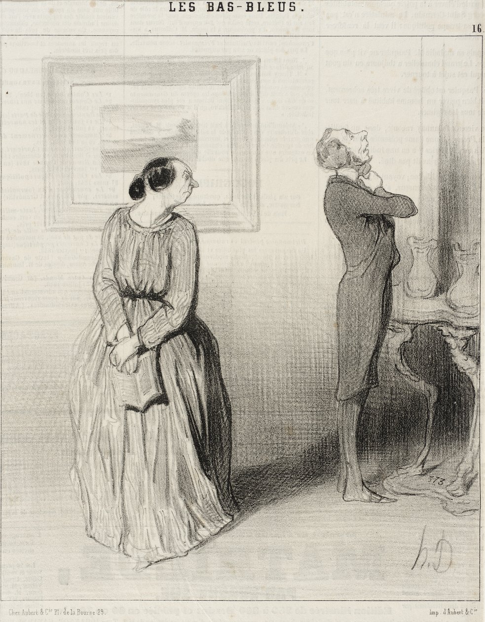 Querida ... vem então arranjar a minha roseta! ... de Honoré Daumier