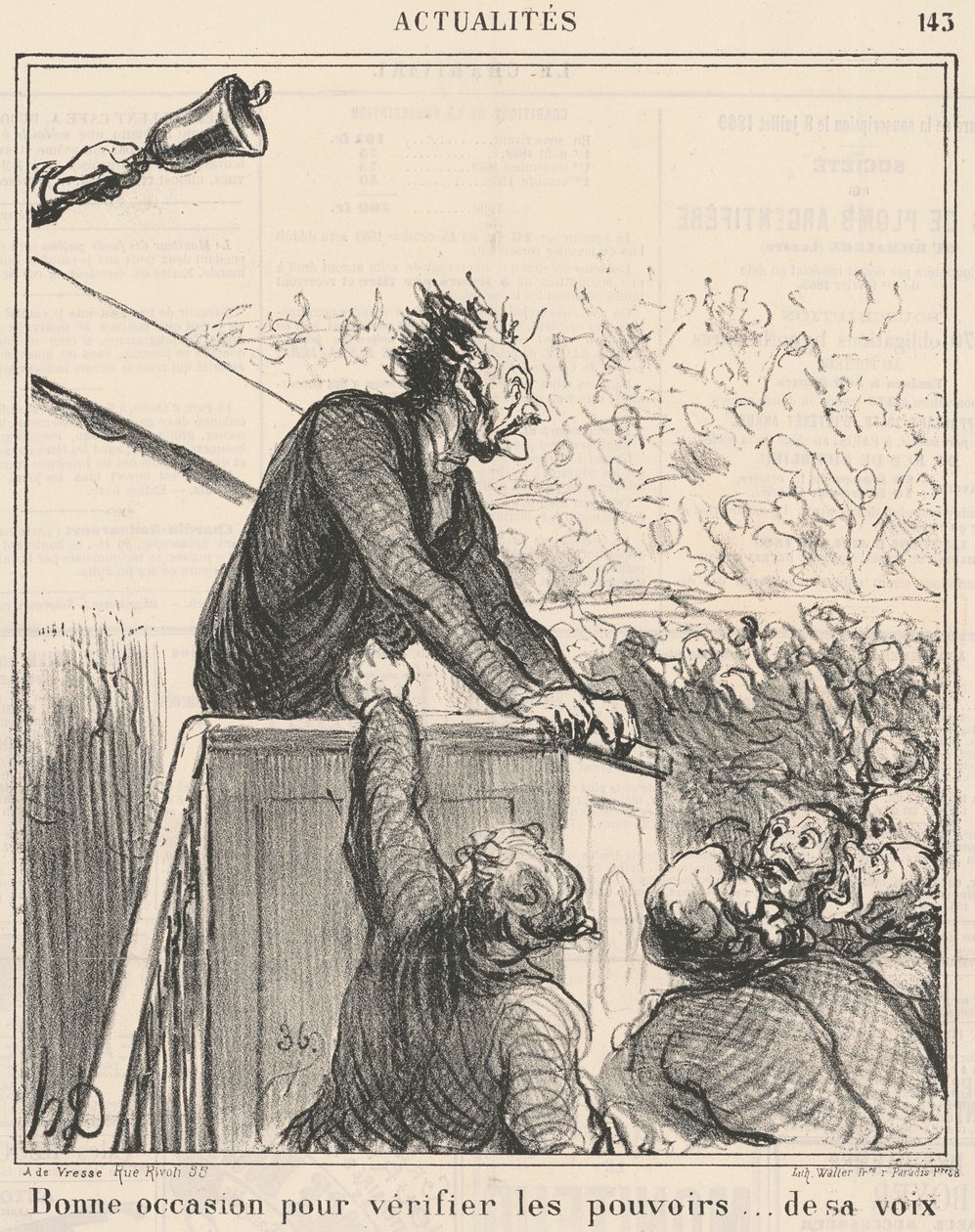 Boa oportunidade para conferir... de Honoré Daumier