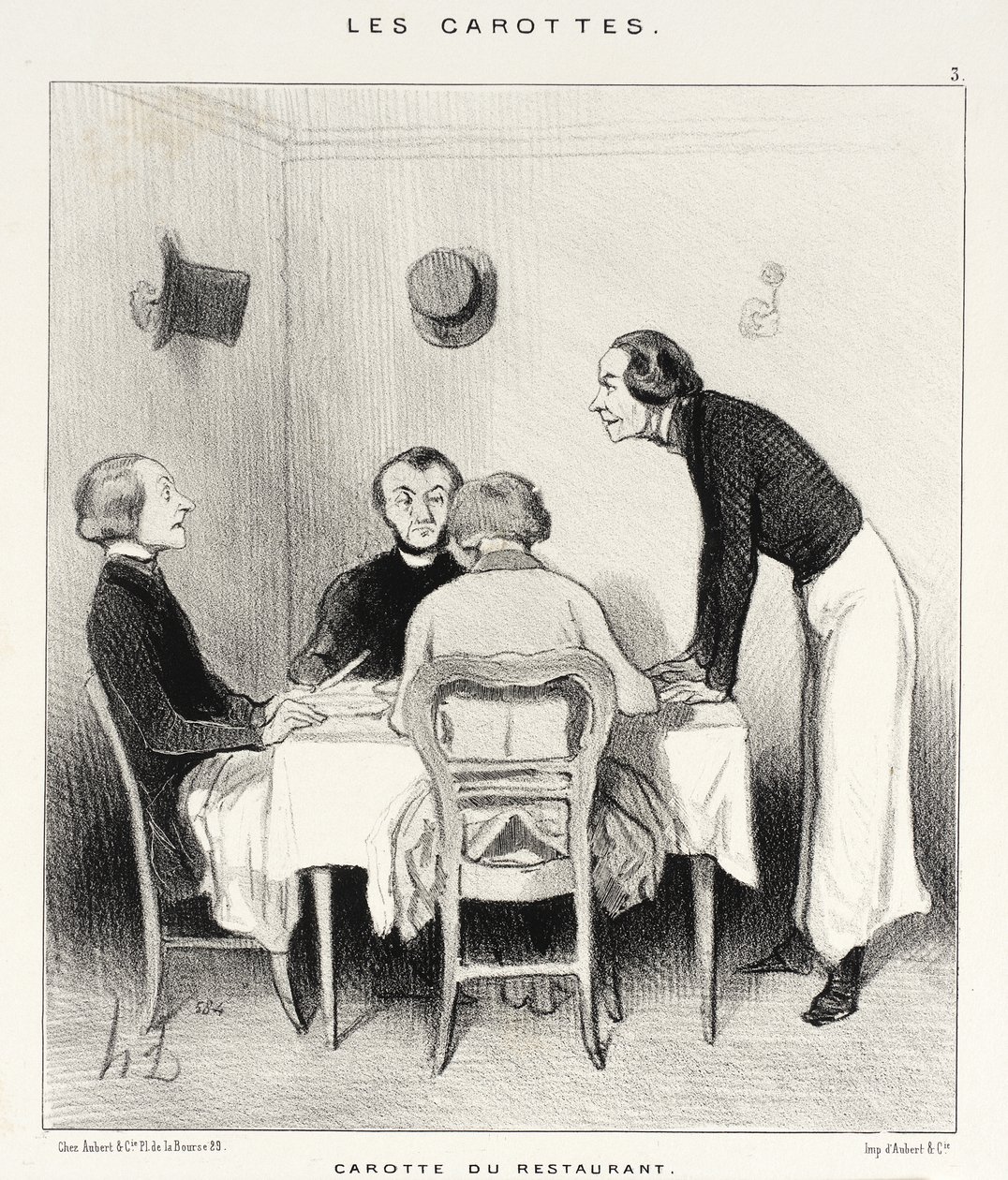 Cenoura do restaurante de Honoré Daumier