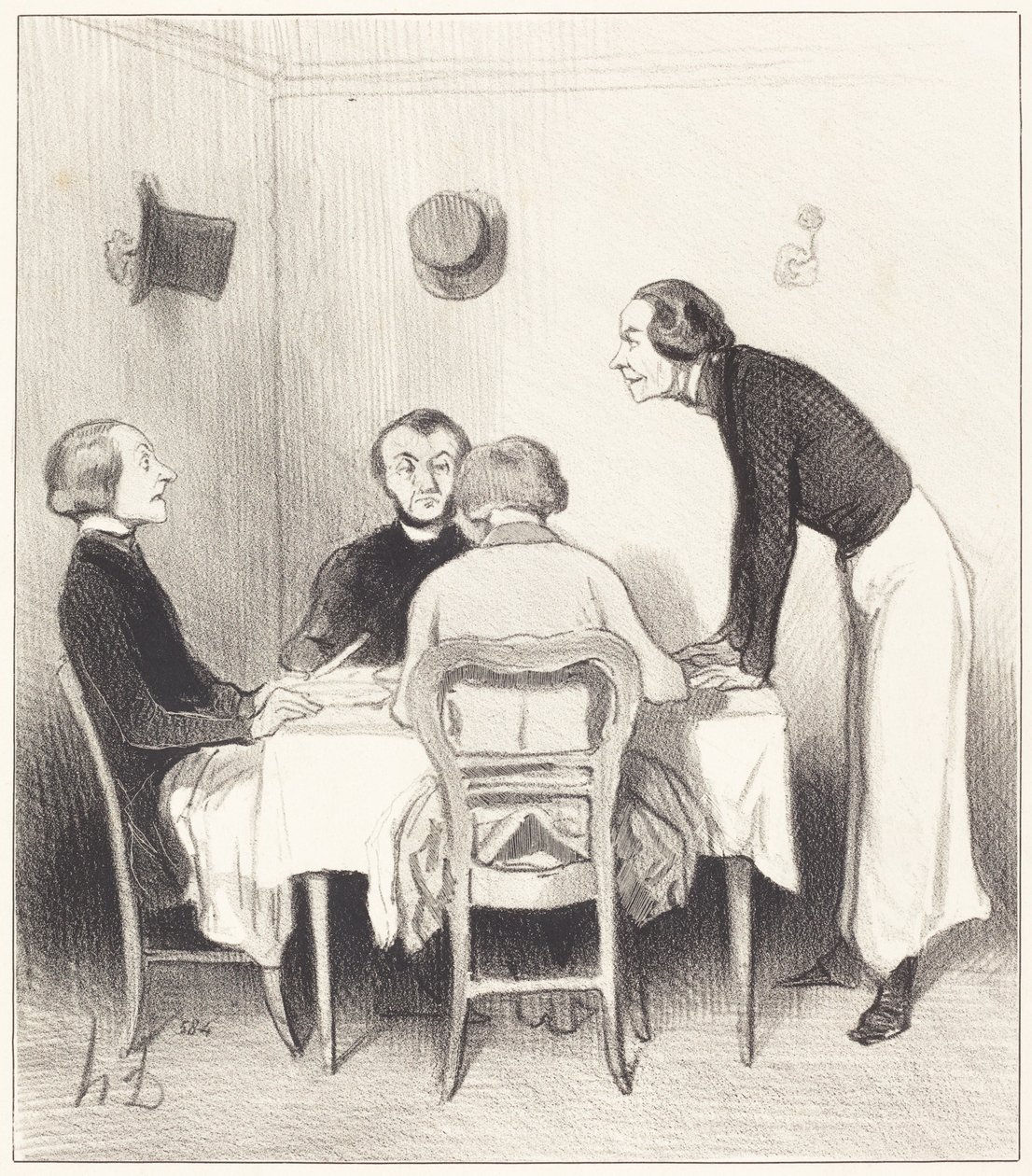 cenoura restaurante de Honoré Daumier