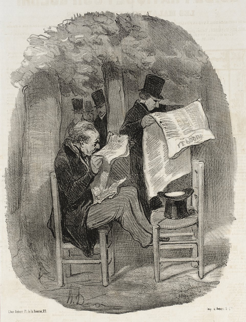 Aquilo a que o burguês concordou chamar uma pequena distracção de Honoré Daumier