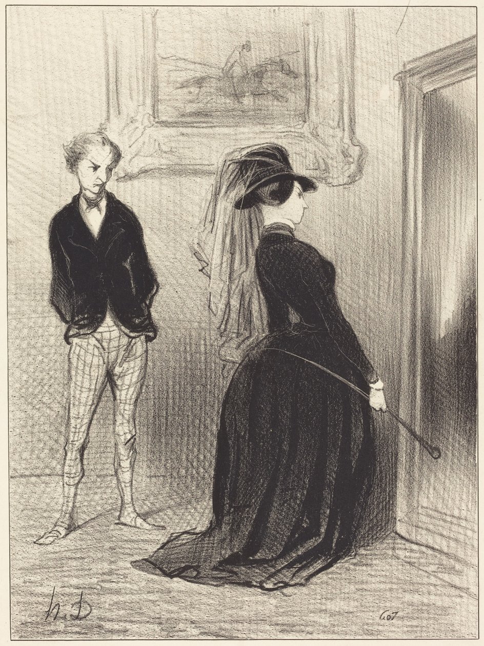 É estranho... já não me ocorrem ideias... só... de Honoré Daumier