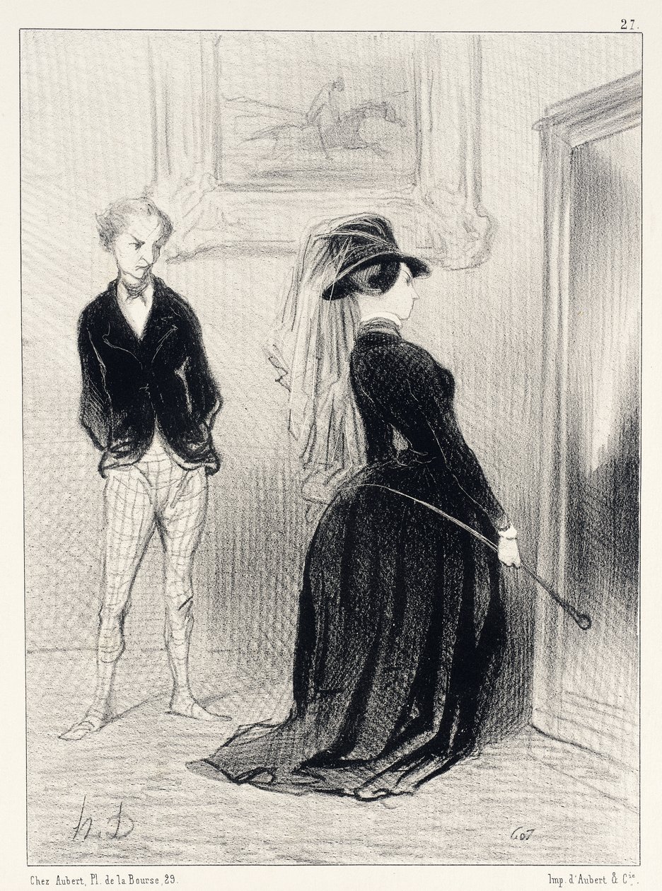 É singular... Agora já não me ocorrem ideias... de Honoré Daumier
