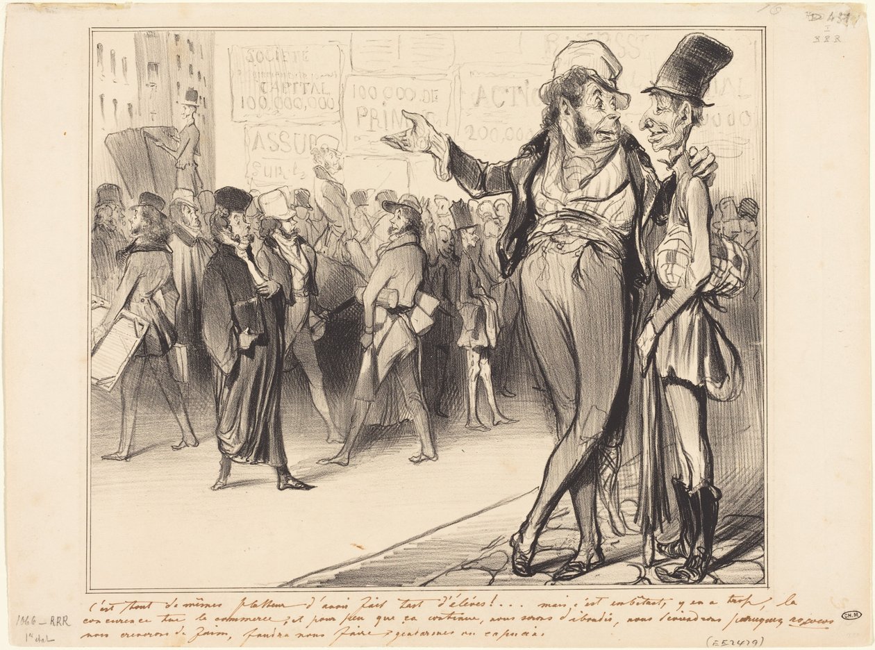 É, ainda assim, lisonjeiro ter tido tantos alunos!... de Honoré Daumier