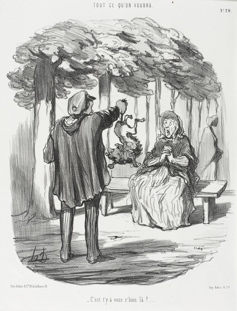 É vosso esse cão aí? de Honoré Daumier