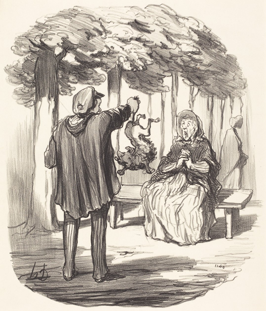 É esse o seu cão ali? de Honoré Daumier